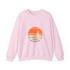 pink sweater with text hello sunshine
