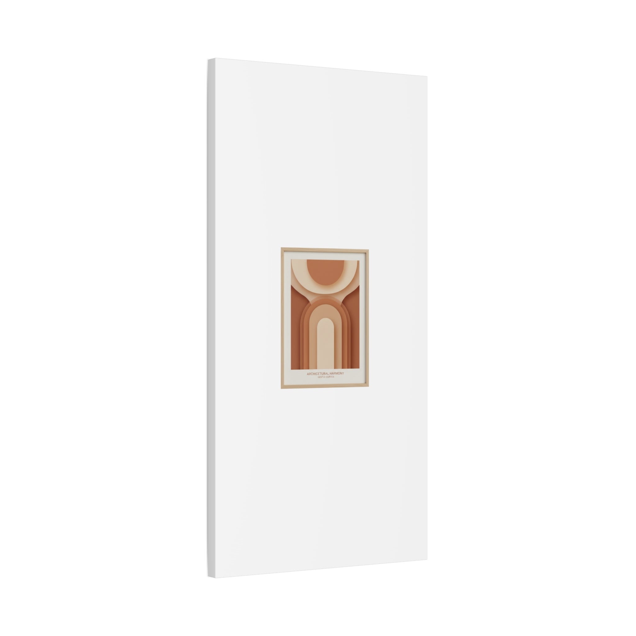 Terracotta Arch Abstract Canvas | Earthy Minimal Poster