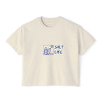 Salt Life Boxy Tee — Minimal Surf Graphic Women's Crop T‑Shirt