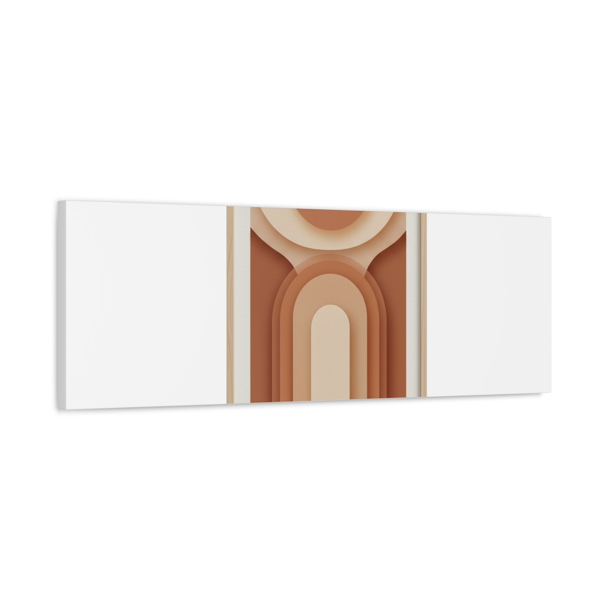 Terracotta Arch Abstract Canvas | Earthy Minimal Poster