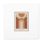 Terracotta Arch Abstract Canvas | Earthy Minimal Poster