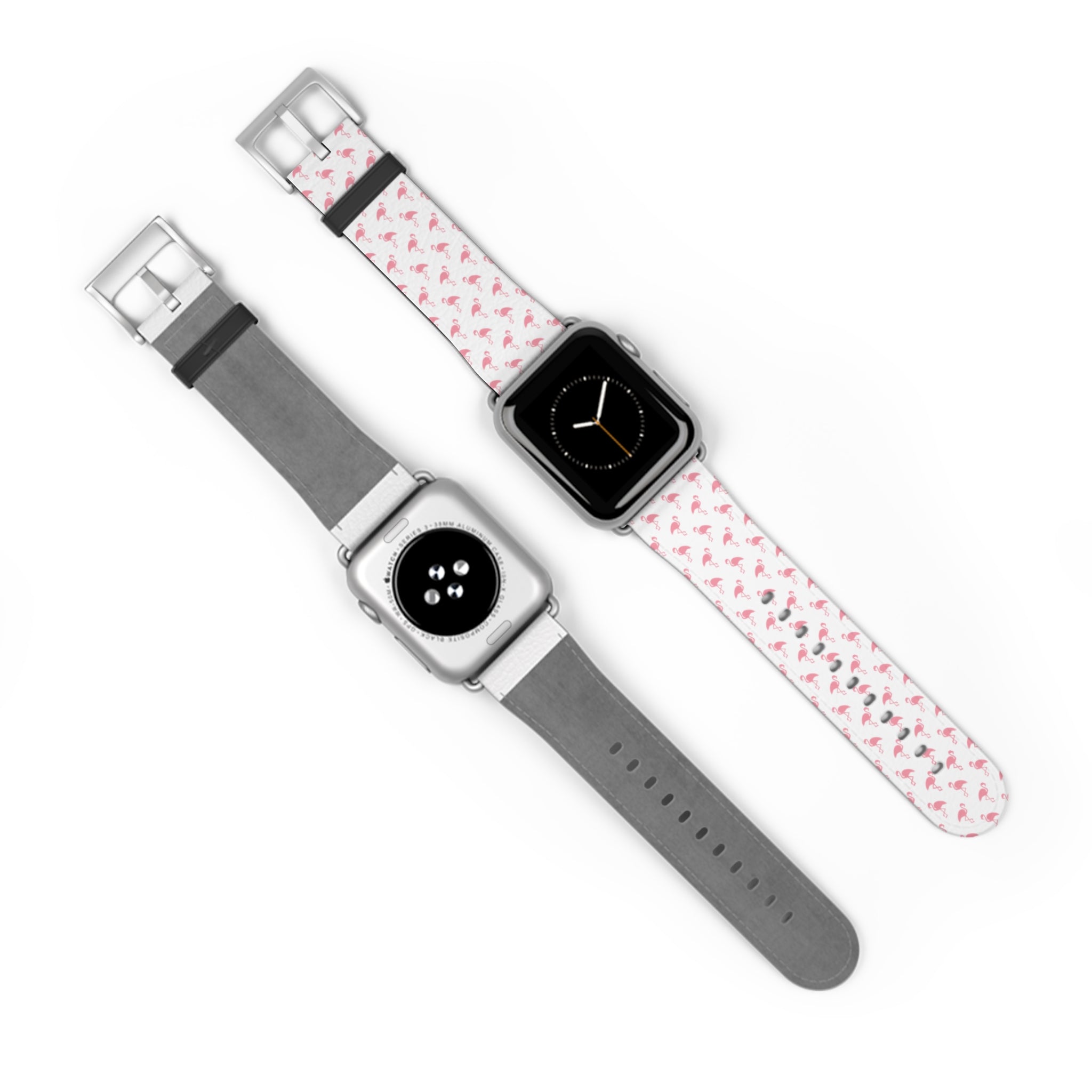 Pink Flamingo Pattern Watch Band — Cute Tropical Apple Watch Strap