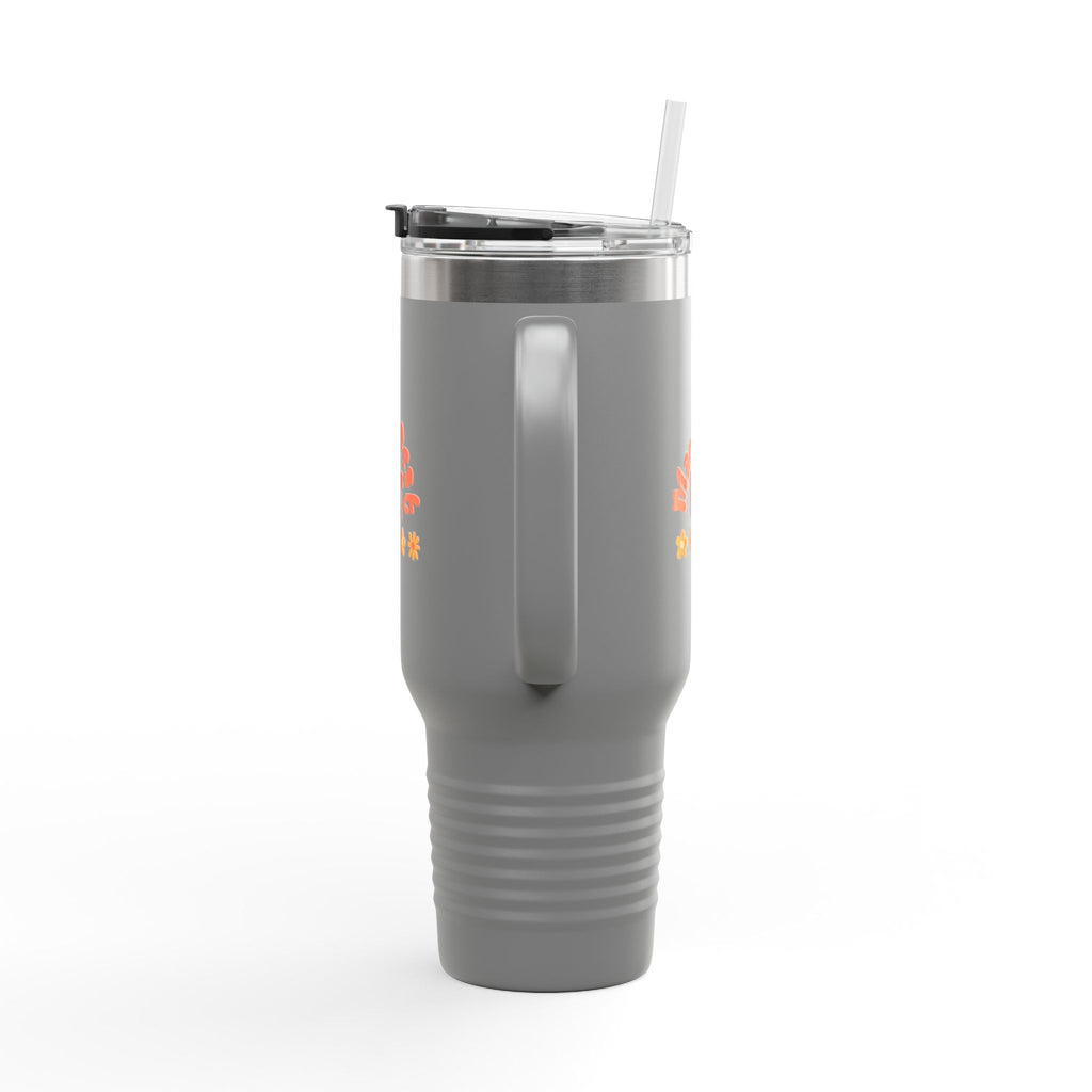 Insulated Travel Mug — "Manifest It" 40oz Tumbler with Lid & Straw