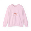 Just Peachy Crewneck Sweatshirt — Cute Peach Graphic Pullover