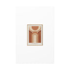 Terracotta Arch Abstract Canvas | Earthy Minimal Poster