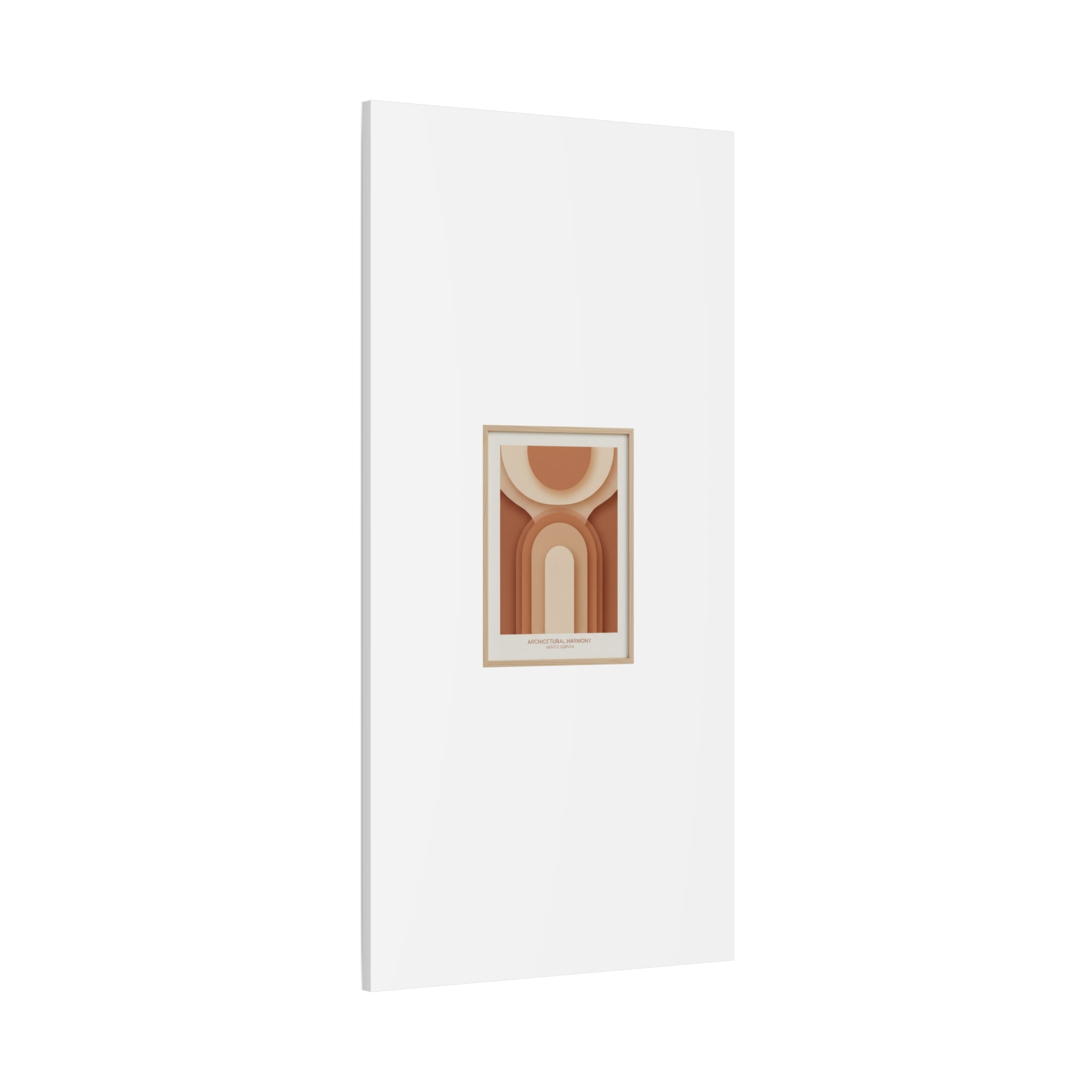 Terracotta Arch Abstract Canvas | Earthy Minimal Poster