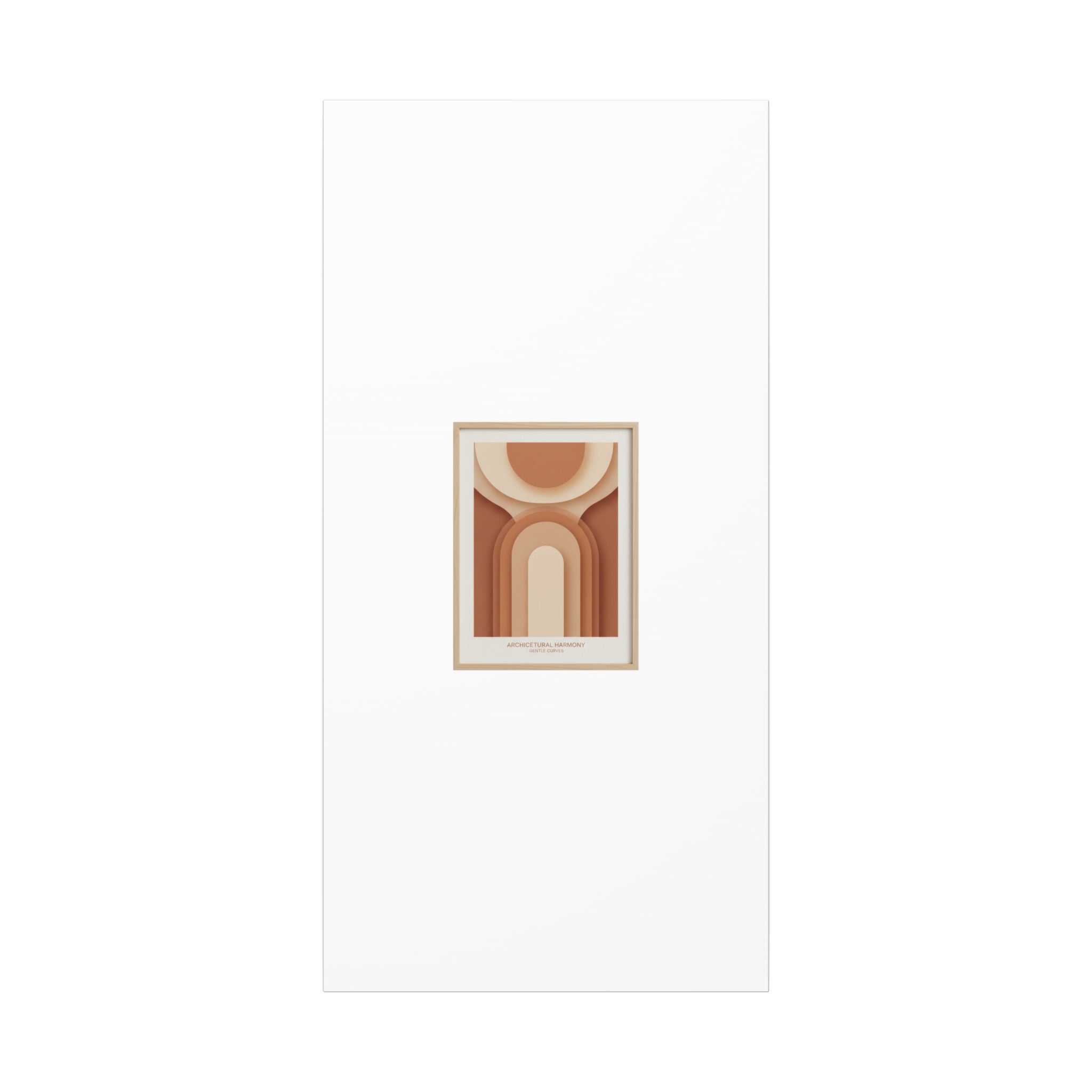 Terracotta Arch Abstract Canvas | Earthy Minimal Poster