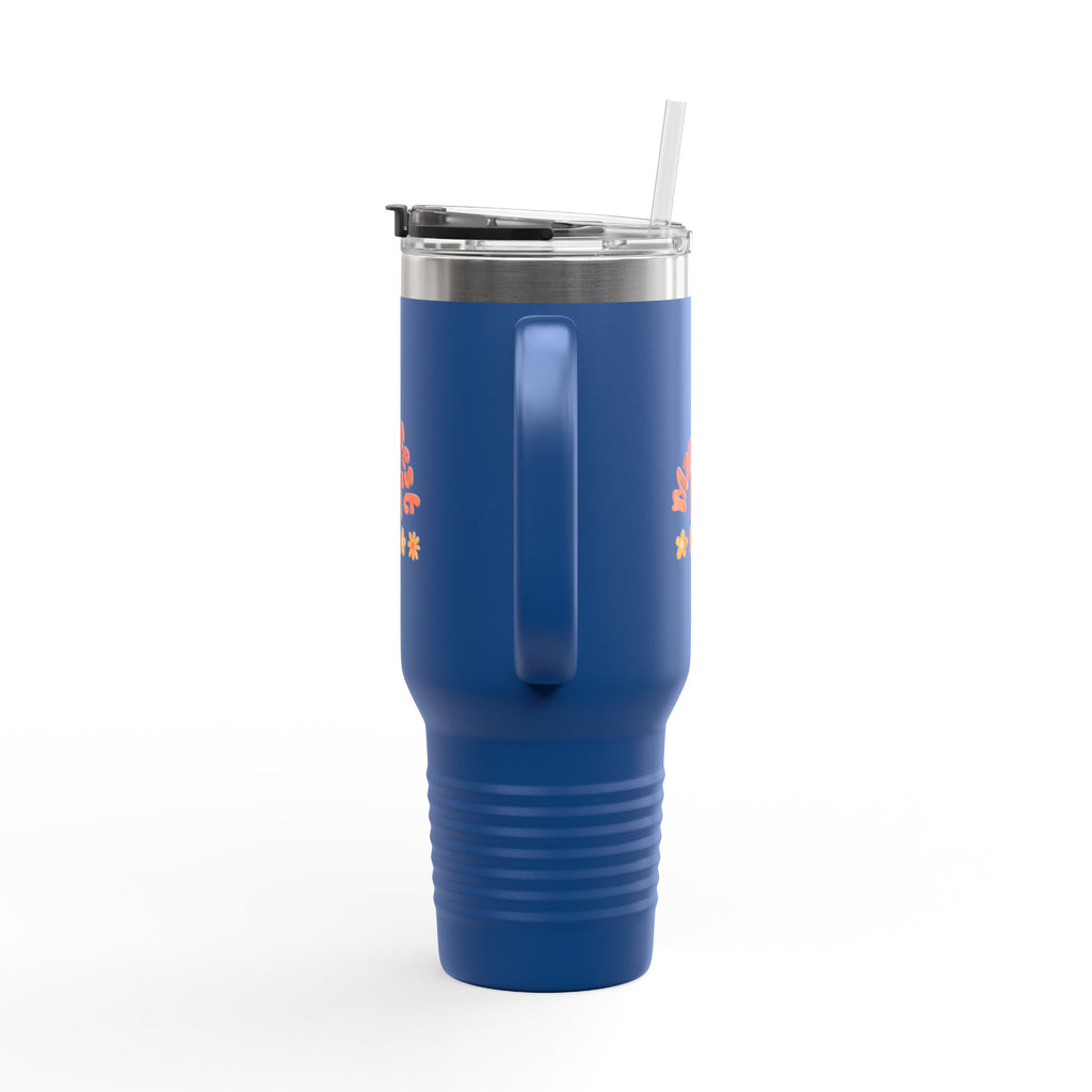 Insulated Travel Mug — "Manifest It" 40oz Tumbler with Lid & Straw