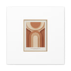 Terracotta Arch Abstract Canvas | Earthy Minimal Poster