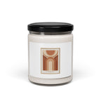 Terracotta Abstract Arch Candle, Soy Jar Candle | Warm Neutral Clay Tone Decor