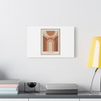 Terracotta Arch Abstract Canvas | Earthy Minimal Poster