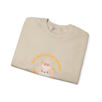 Crewneck Sweatshirt — Cute Kawaii Stars Design "Just Keep Moving Forward"