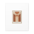 Terracotta Arch Abstract Canvas | Earthy Minimal Poster