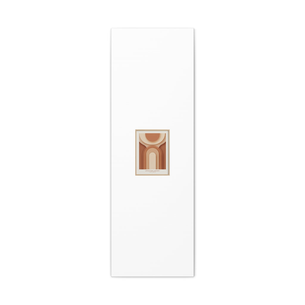 Terracotta Arch Abstract Canvas | Earthy Minimal Poster