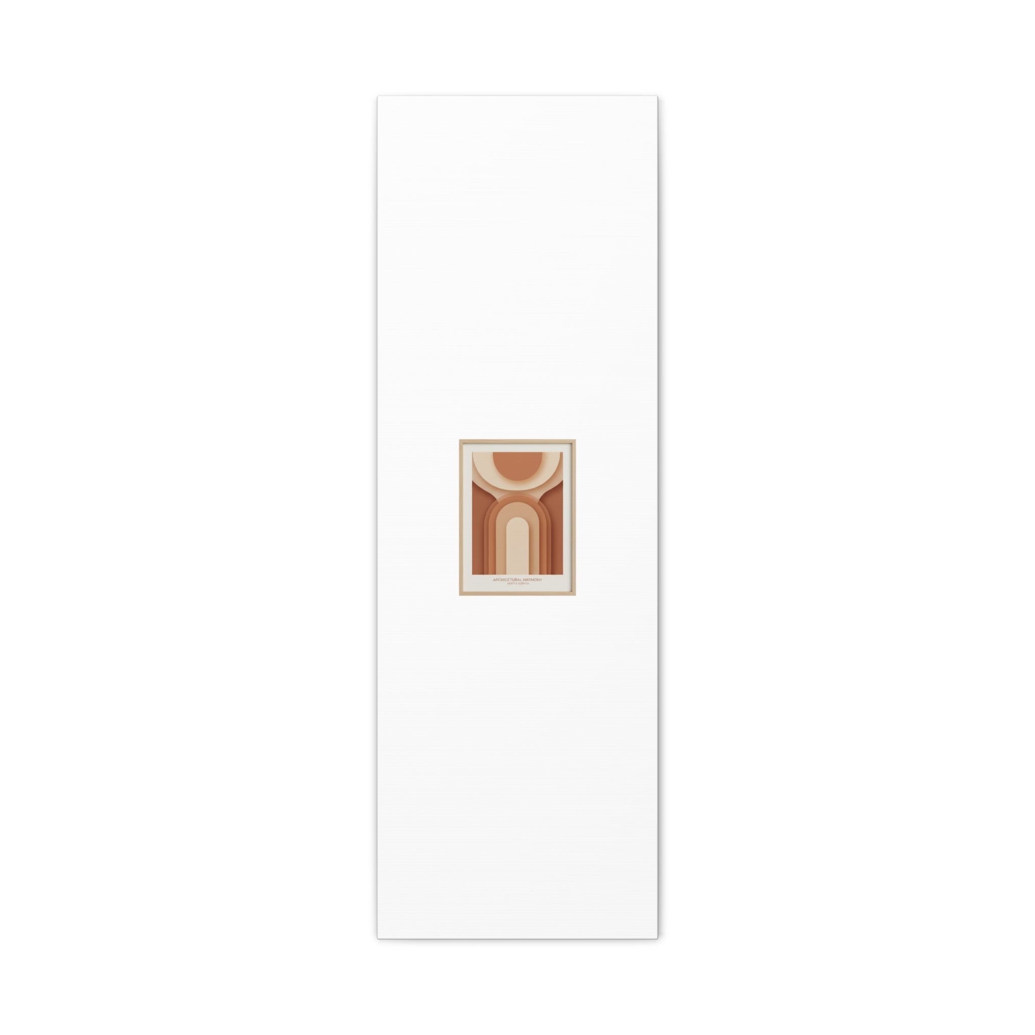 Terracotta Arch Abstract Canvas | Earthy Minimal Poster