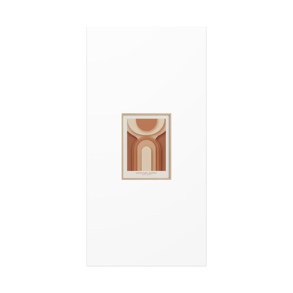 Terracotta Arch Abstract Canvas | Earthy Minimal Poster