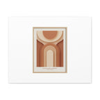 Terracotta Arch Abstract Canvas | Earthy Minimal Poster