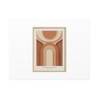 Terracotta Arch Abstract Canvas | Earthy Minimal Poster