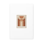 Terracotta Arch Abstract Canvas | Earthy Minimal Poster