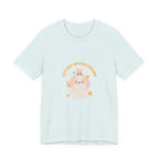 Cute Kawaii Bunny Tee — "Just Keep Moving Forward" Graphic T-Shirt