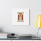 Terracotta Arch Abstract Canvas | Earthy Minimal Poster