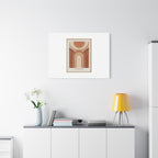 Terracotta Arch Abstract Canvas | Earthy Minimal Poster