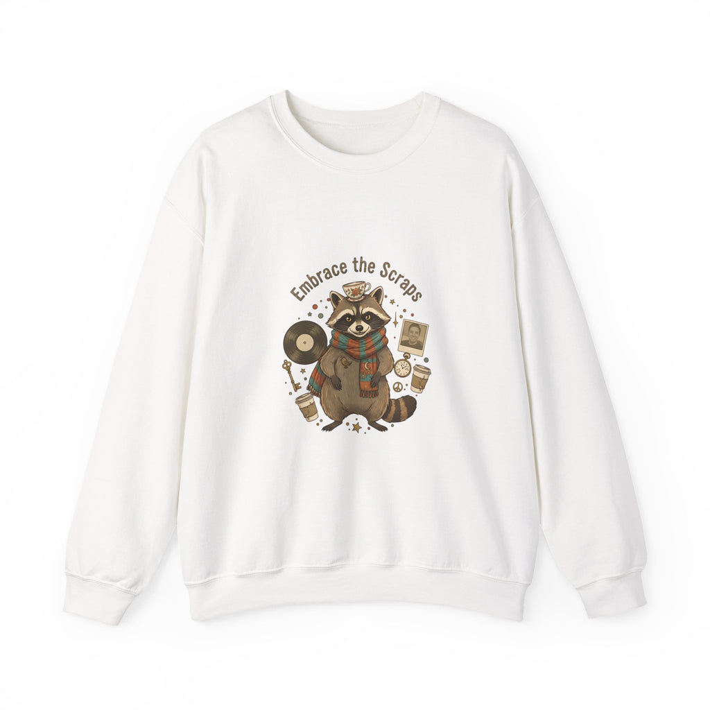 Embrace the Scraps Raccoon Sweatshirt | Scavenger Chic, possum design