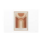 Terracotta Arch Abstract Canvas | Earthy Minimal Poster