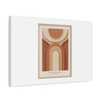 Terracotta Arch Abstract Canvas | Earthy Minimal Poster