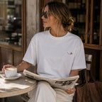 ELVAE Mouth Semi-Oversized Organic Cotton T-Shirt